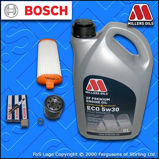 SERVICE KIT for HYUNDAI i10 1.0 OIL AIR FILTERS SPARK PLUGS +OIL (2016-2021)