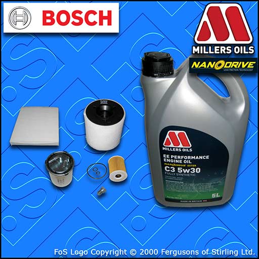 SERVICE KIT for VW POLO MK5 1.2 TDI OIL AIR FUEL CABIN FILTER +OIL (2009-2010)