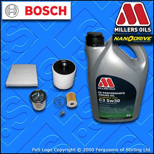 SERVICE KIT for VW POLO MK5 1.2 TDI OIL AIR FUEL CABIN FILTER +OIL (2010-2014)