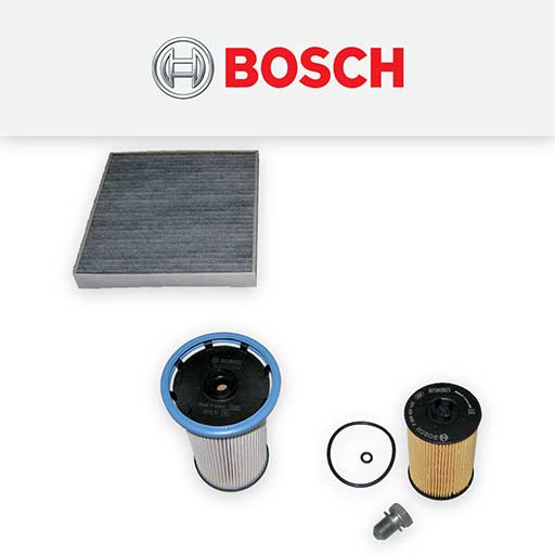 thumbnail image 2 of Bosch Complete Service Kit For VW Passat CC 2.0 TDI Bluemotion Technology (MK6) - Includes Oil, Fuel, Air & Cabin Filters 2 of 6