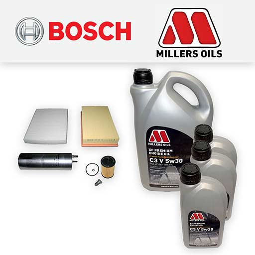 Bosch Service Kit For VW Transporter T5 2.0 TDI 2009-2015 – Air, Oil, Cabin Filters