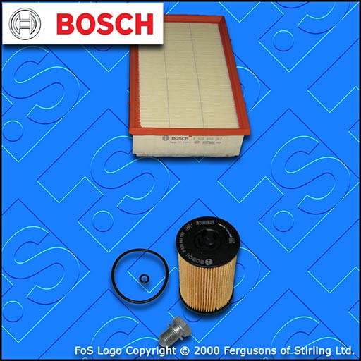 Bosch Service Kit AUDI Q3 2.0 TDI Filtres Huile Air Carburant Habitacle Sump Plug