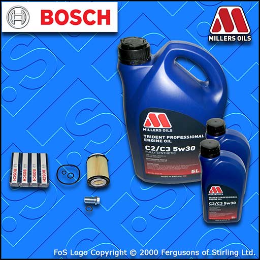 SERVICE KIT for MERCEDES E-CLASS 212 E200 E250 OIL FILTER PLUGS +OIL (2012-2016)