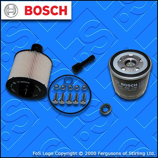 SERVICE KIT for RENAULT CLIO MK4 1.5 DCI BOSCH OIL FUEL FILTERS (2012-2019)
