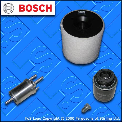 SERVICE KIT for AUDI A1 1.4 TFSI CAXA BOSCH OIL AIR FUEL FILTERS (2010-2010)