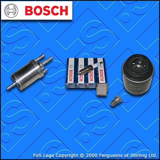 SERVICE KIT for AUDI A1 1.2 TFSI BOSCH OIL FUEL FILTERS PLUGS (2010-2015)