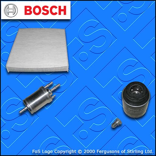 SERVICE KIT for AUDI A1 1.2 TFSI BOSCH OIL FUEL CABIN FILTERS (2010-2015)
