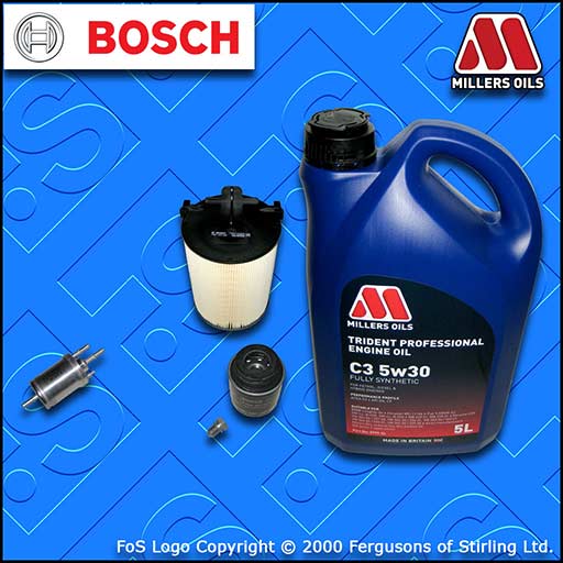 SERVICE KIT for AUDI A3 (8P) 1.2 TSI TFSI OIL AIR FUEL FILTERS +OIL (2010-2013)