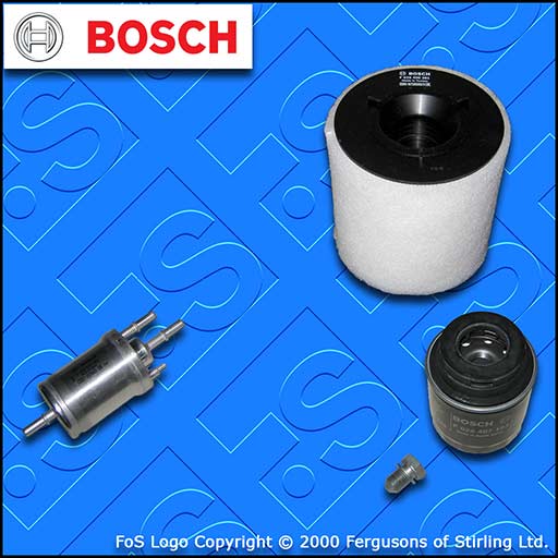SERVICE KIT for AUDI A1 1.2 TFSI BOSCH OIL AIR FUEL FILTERS (2010-2015)