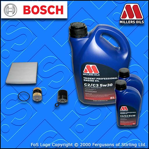 SERVICE KIT for PEUGEOT BOXER 2.2 HDI OIL FUEL CABIN FILTERS +OIL (2013-2020)