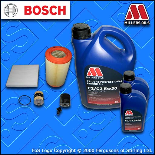 SERVICE KIT for PEUGEOT BOXER 2.2 HDI OIL AIR FUEL CABIN FILTER +OIL (2013-2020)