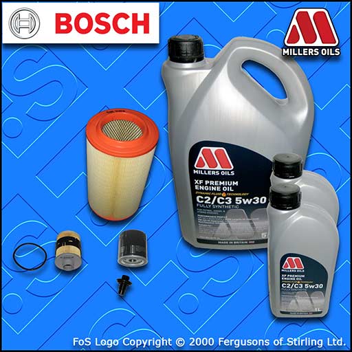 SERVICE KIT for PEUGEOT BOXER 2.2 HDI OIL AIR FUEL FILTER +5w30 OIL (2013-2020)