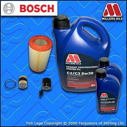 SERVICE KIT for PEUGEOT BOXER 2.2 HDI OIL AIR FUEL FILTER +5w30 OIL (2013-2020)