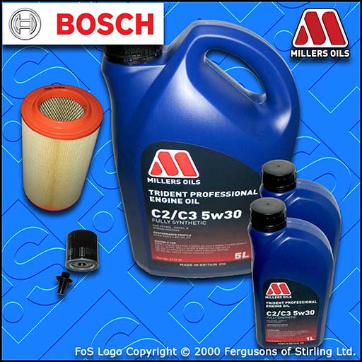 SERVICE KIT for PEUGEOT BOXER 2.2 HDI OIL AIR FILTERS +5w30 OIL (2013-2020)