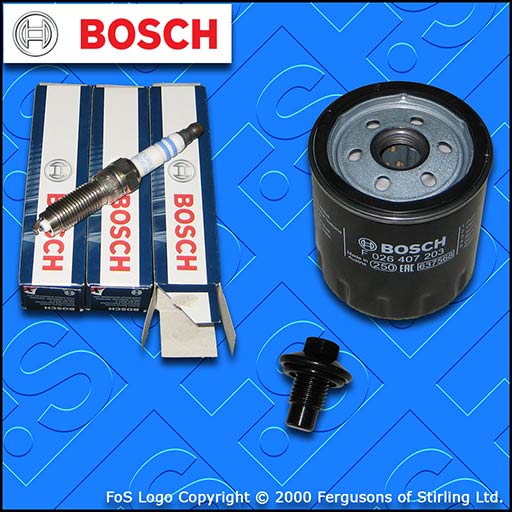 SERVICE KIT FORD C-MAX 1.0 ECOBOOST BOSCH OIL FILTER PLUGS SUMP PLUG (2012-2019)