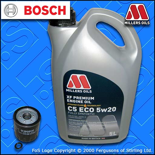 SERVICE KIT FORD C-MAX 1.0 ECOBOOST BOSCH OIL FILTER SUMP PLUG SEAL +OIL (12-19)
