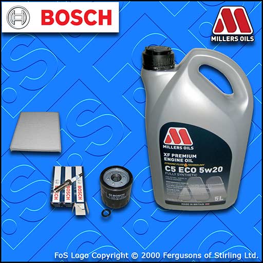 SERVICE KIT FORD B-MAX 1.0 ECOBOOST OIL CABIN FILTER PLUGS +5w20 OIL (2012-2019)
