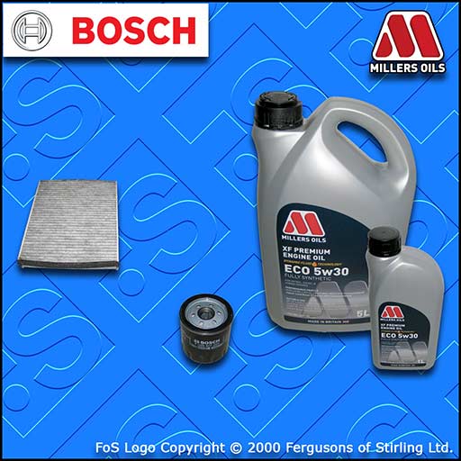 SERVICE KIT for FORD FOCUS MK3 2.0 ST BOSCH OIL CABIN FILTERS +OIL (2012-2017)