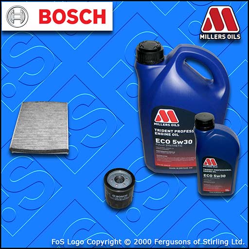 SERVICE KIT for FORD FOCUS MK3 2.0 ST BOSCH OIL CABIN FILTERS +OIL (2012-2017)