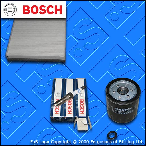 SERVICE KIT for FORD C-MAX 1.0 ECOBOOST BOSCH OIL CABIN FILTER PLUGS (2012-2019)