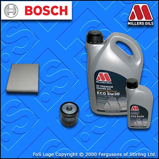 SERVICE KIT for FORD FOCUS MK3 2.0 ST BOSCH OIL CABIN FILTERS +OIL (2012-2017)