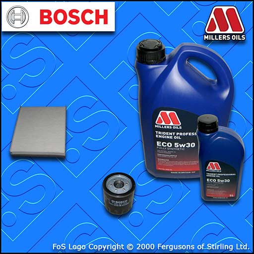 SERVICE KIT for FORD FOCUS MK3 2.0 ST BOSCH OIL CABIN FILTERS +OIL (2012-2017)