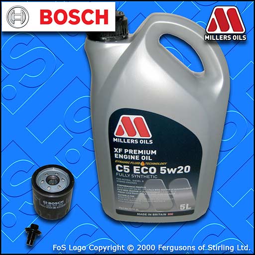 SERVICE KIT FORD C-MAX 1.0 ECOBOOST BOSCH OIL FILTER SUMP PLUG +OIL (2012-2019)