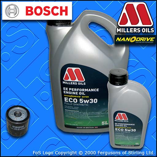 SERVICE KIT for FORD FOCUS MK3 2.0 ST BOSCH OIL FILTER +EE ECO OIL (2012-2017)