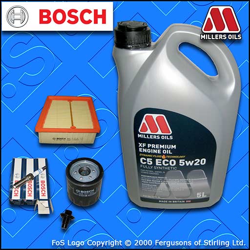 SERVICE KIT FORD ECOSPORT 1.0 ECOBOOST OIL AIR FILTER PLUGS SUMP PLUG+OIL 13-17