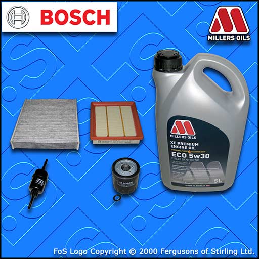 SERVICE KIT for FORD FIESTA MK6 ST150 OIL AIR FUEL CABIN FILTER +OIL (2004-2008)