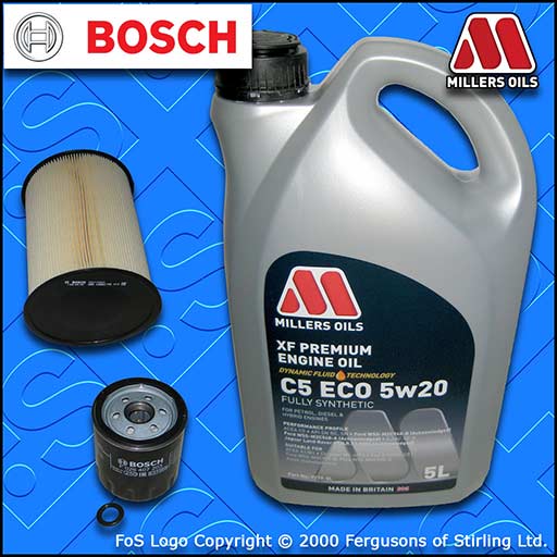 SERVICE KIT for FORD C-MAX 1.0 ECOBOOST BOSCH OIL AIR FILTERS +OIL (2012-2019)