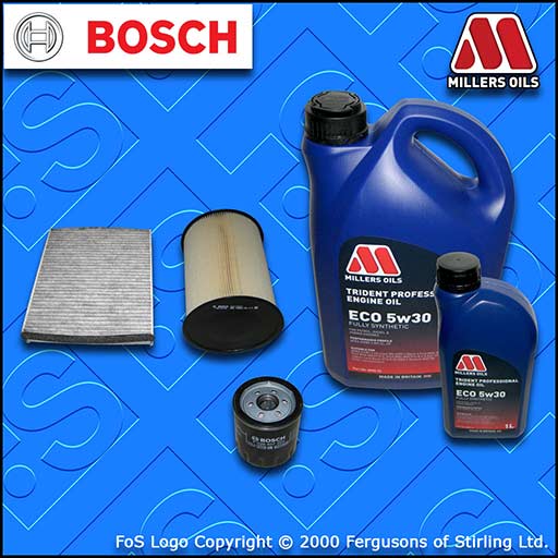 SERVICE KIT for FORD FOCUS MK3 2.0 ST BOSCH OIL AIR CABIN FILTERS +OIL 2012-2017