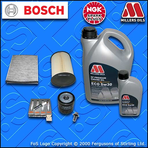 SERVICE KIT for FORD FOCUS MK3 2.0 ST OIL AIR CABIN FILTERS PLUGS +OIL 2012-2015