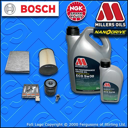 SERVICE KIT for FORD FOCUS MK3 2.0 ST OIL AIR CABIN FILTERS PLUGS +OIL 2012-2015