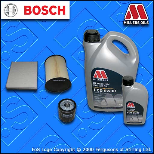 SERVICE KIT for FORD FOCUS MK3 2.0 ST BOSCH OIL AIR CABIN FILTERS +OIL 2012-2017