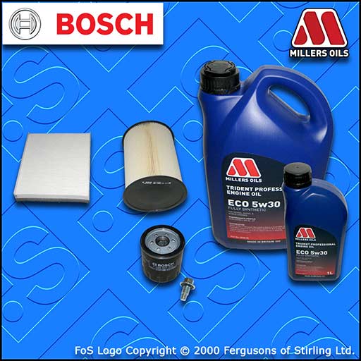 SERVICE KIT for FORD FOCUS MK3 2.0 ST BOSCH OIL AIR CABIN FILTERS +OIL 2012-2015