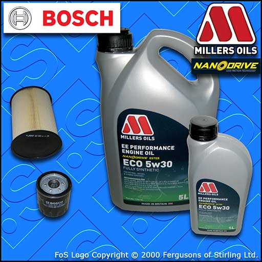 SERVICE KIT for FORD FOCUS MK3 2.0 ST BOSCH OIL AIR FILTERS +EE OIL (2012-2017)