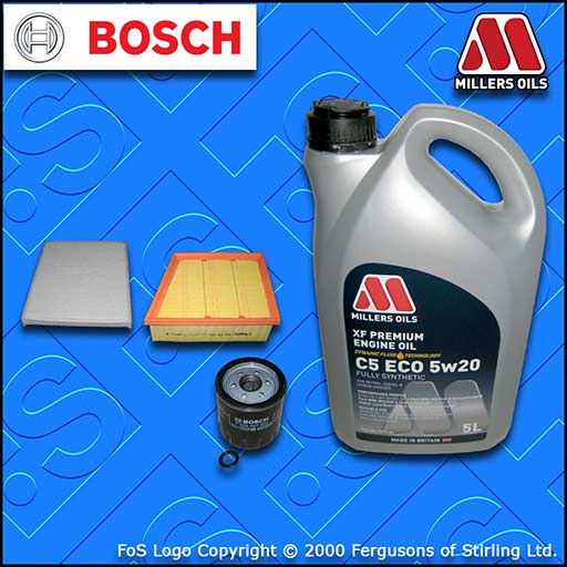 SERVICE KIT for FORD ECOSPORT 1.0 ECOBOOST OIL AIR CABIN FILTER +OIL (2017-2021)