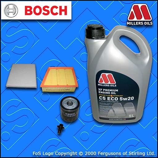 SERVICE KIT for FORD ECOSPORT 1.0 ECOBOOST OIL AIR CABIN FILTER +OIL (2017-2021)