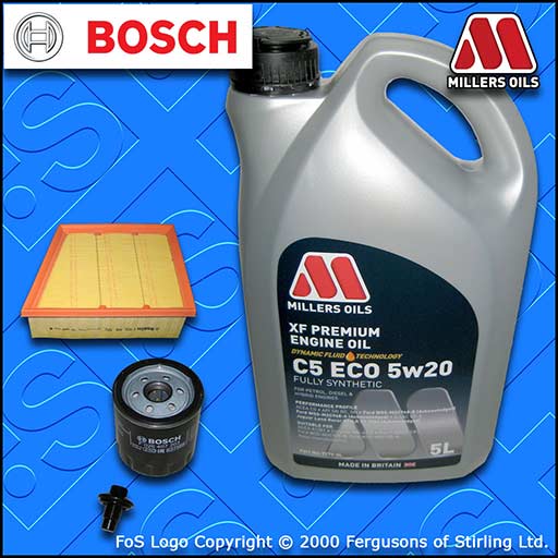 SERVICE KIT FORD ECOSPORT 1.0 ECOBOOST OIL AIR FILTERS SUMP PLUG +OIL 2017-2021