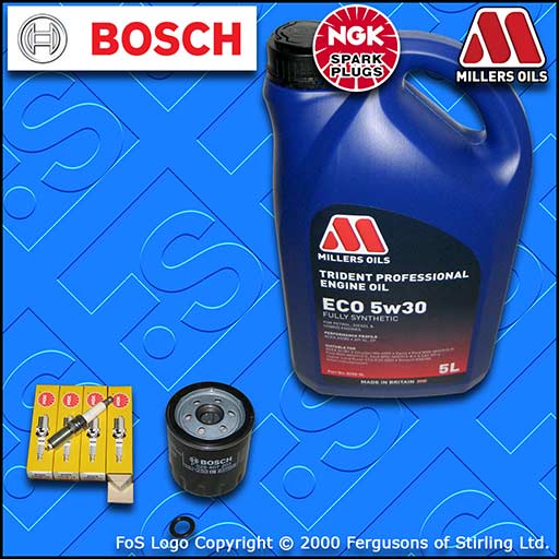 SERVICE KIT for FORD FOCUS MK3 1.6 TI-VCT OIL FILTER PLUGS +LL OIL (2012-2018)