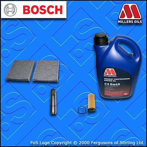 SERVICE KIT BMW 5 SERIES 520D F10 F11 B47 OIL FUEL CABIN FILTER +OIL (2014-2017)