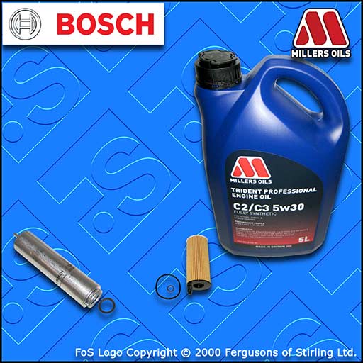 SERVICE KIT for BMW 2 SERIES F22 F23 225D B47 OIL FUEL FILTERS +OIL (2015-2019)