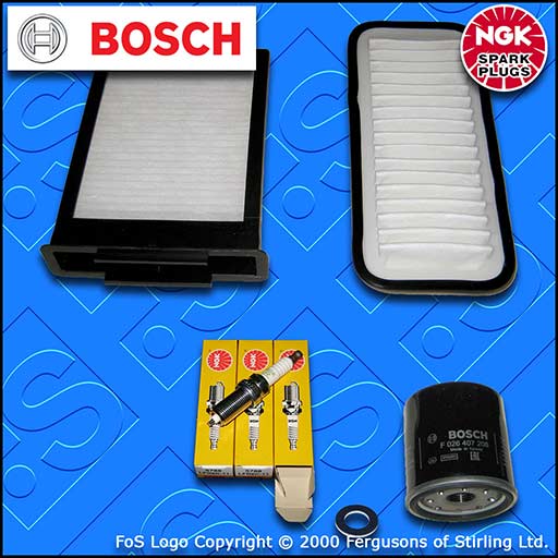 SERVICE KIT for CITROEN C1 1.0 OIL AIR CABIN FILTERS PLUGS (2005-2014)