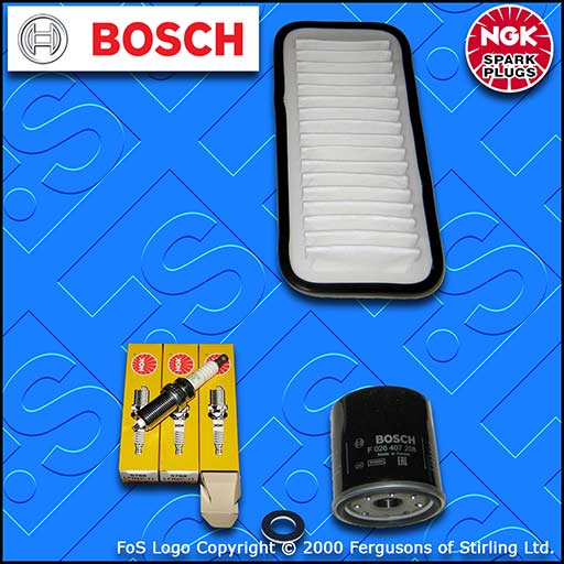 SERVICE KIT for CITROEN C1 1.0 BOSCH OIL AIR FILTERS PLUGS (2005-2014)