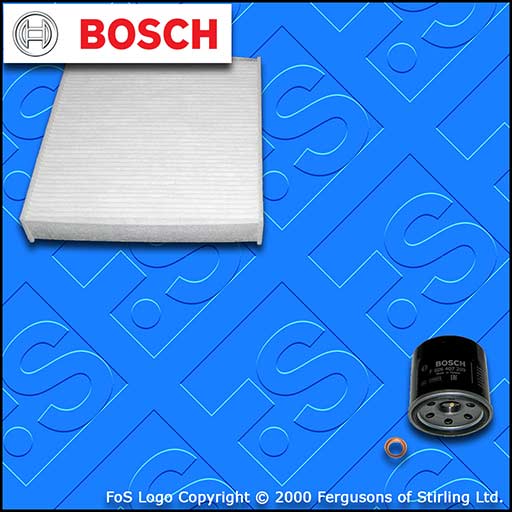 SERVICE KIT for DACIA DUSTER 1.6 SCE 115 H4M BOSCH OIL CABIN FILTERS (2017-2021)