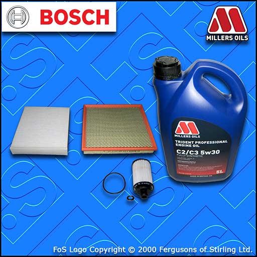 SERVICE KIT VAUXHALL ZAFIRA C MK3 2.0 CDTI B20 D20 OIL AIR CABIN FILTER +OIL