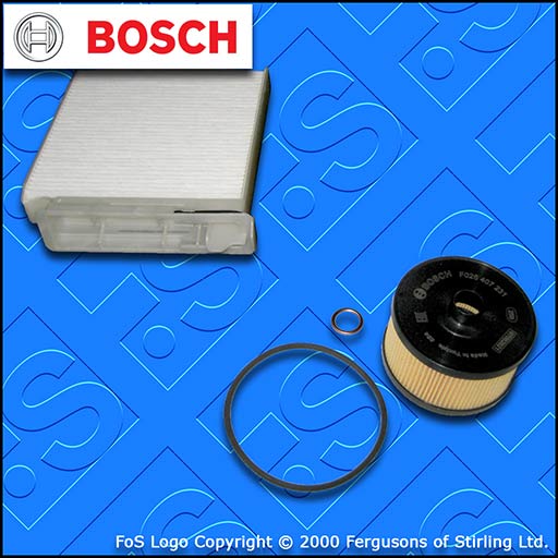 SERVICE KIT for DACIA DUSTER 1.2 TCE 125 H5F BOSCH OIL CABIN FILTERS (2013-2018)
