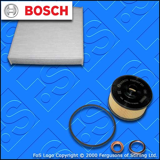 SERVICE KIT for RENAULT CLIO MK5 1.0 1.3 TCE BOSCH OIL CABIN FILTERS (2019-2022)