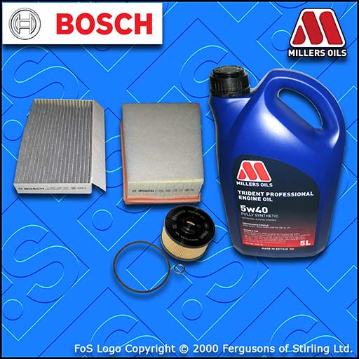 SERVICE KIT for RENAULT MEGANE III 1.2 TCE OIL AIR CABIN FILTER +OIL (2012-2016)